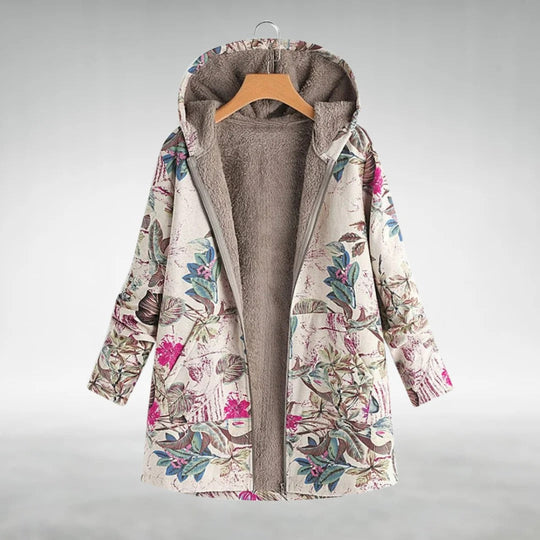 R&B | Geblümte Fleecejacke