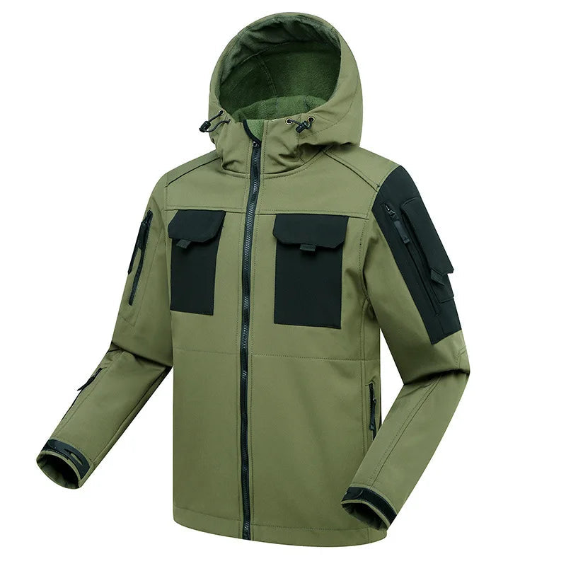 R&B | Outdoor Herren Cargo Set wasserdicht und winddicht mit Kapuze für Wandern und täglichen Gebrauch
