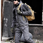 R&B | Outdoor Herren Cargo Set wasserdicht und winddicht mit Kapuze für Wandern und täglichen GR&Brauch