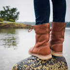 Warme wasserdichte rutschfeste Pelz-Schneestiefel R&B