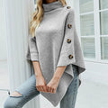 Elegantes Rollkragen-Poncho
