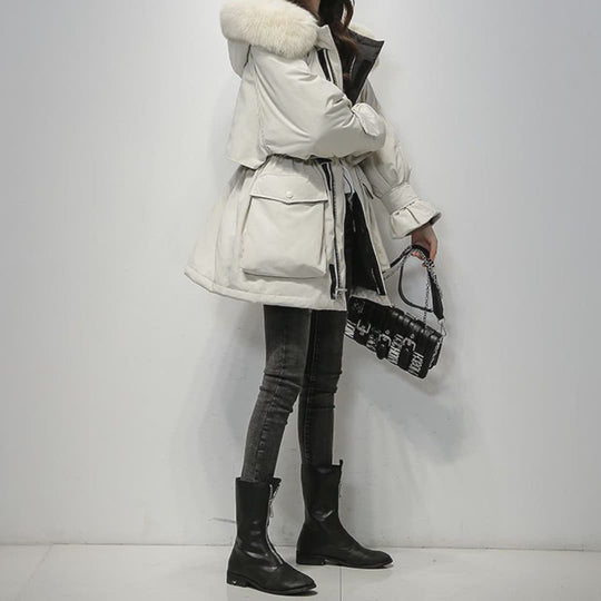 R&B | Warmer Winterparka Mit Pelzkragen