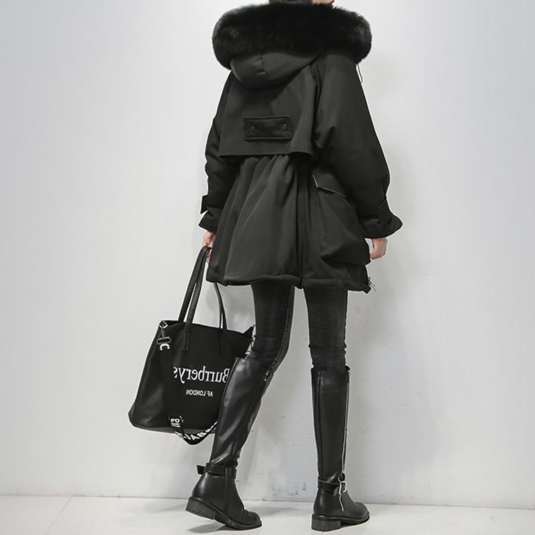 R&B | Warmer Winterparka Mit Pelzkragen