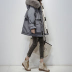 R&B | Warmer Winterparka Mit Pelzkragen