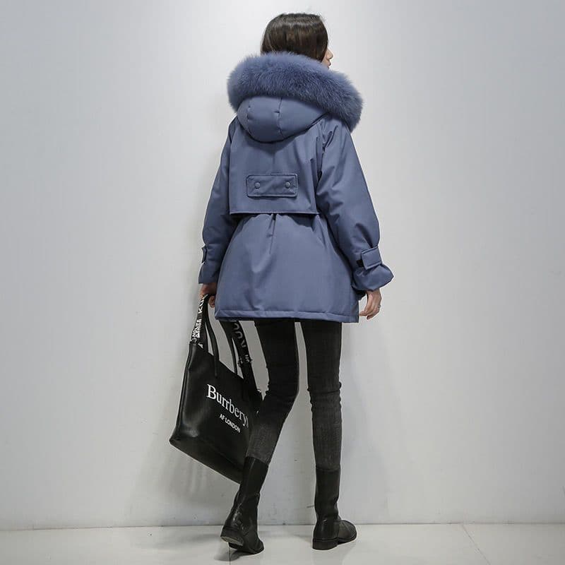 R&B | Warmer Winterparka Mit Pelzkragen