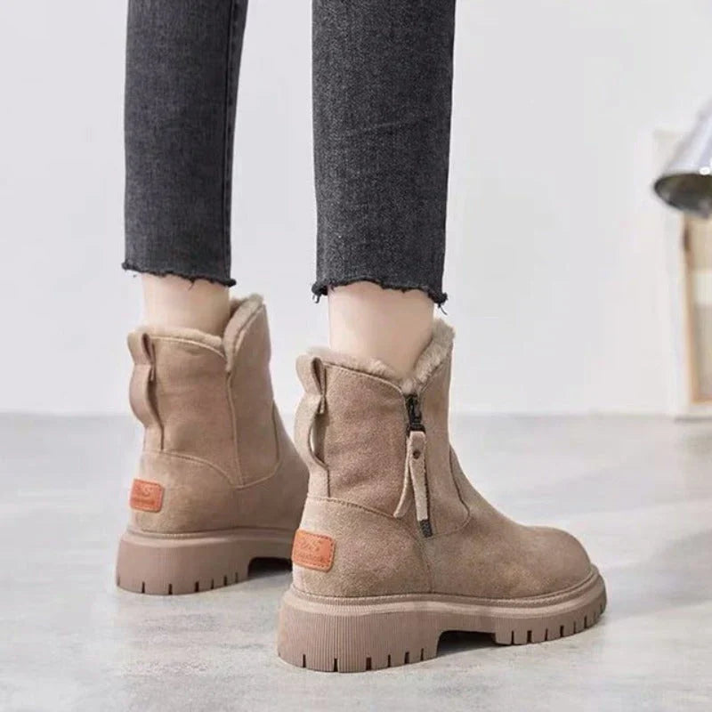 R&B | Wollgefütterte Reißverschlussstiefel für Damen