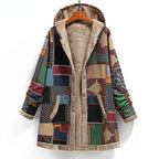 R&B | Dicke Bedruckte Fleece-Jacke