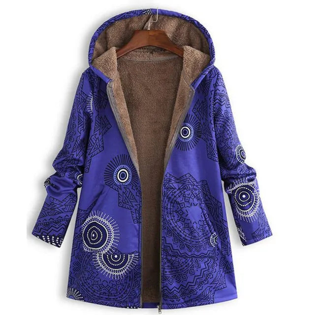 R&B | Dicke, Bedruckte Kaschmir-Jacke