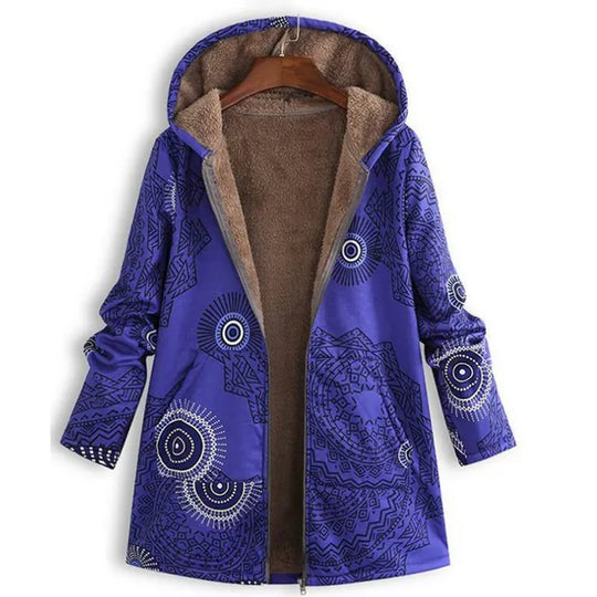 R&B | Dicke, Bedruckte Kaschmir-Jacke