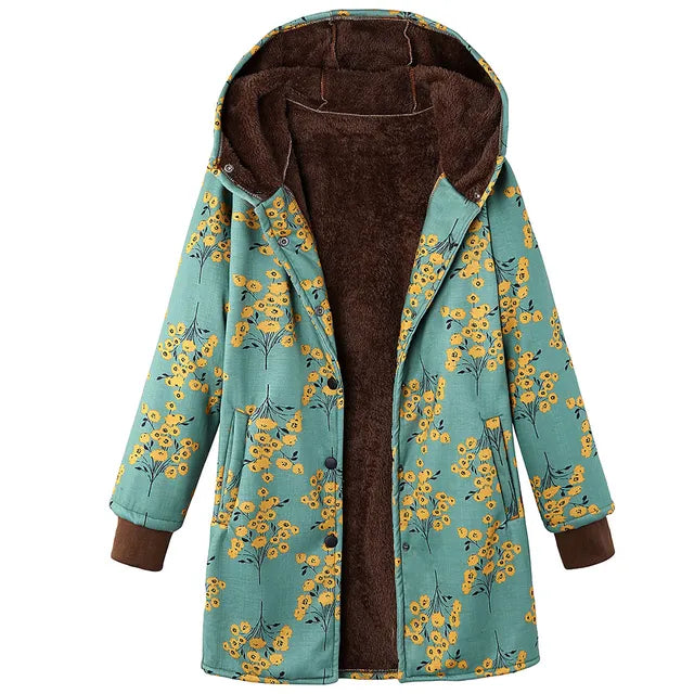 R&B | Dicke, Bedruckte Kaschmir-Jacke