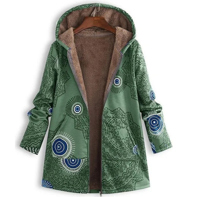 R&B | Dicke, Bedruckte Kaschmir-Jacke