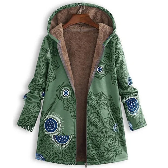 R&B | Dicke, Bedruckte Kaschmir-Jacke