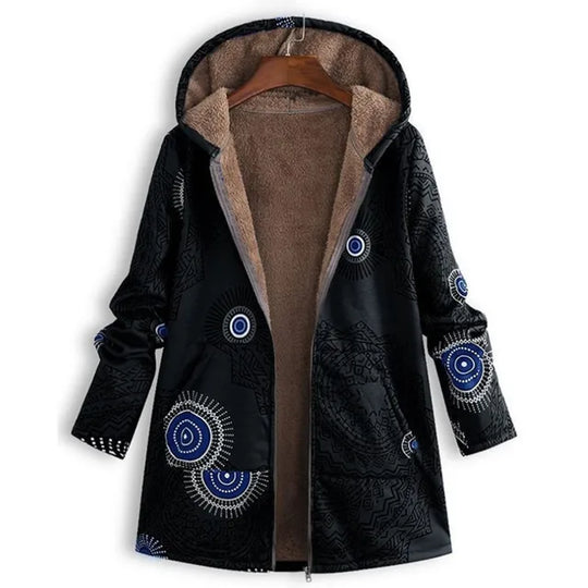 R&B | Dicke, Bedruckte Kaschmir-Jacke
