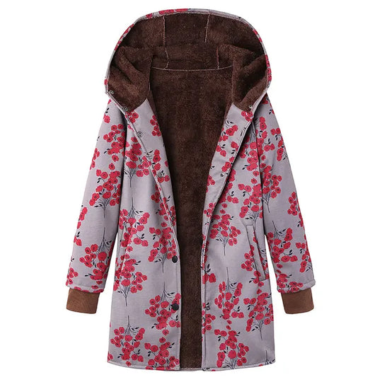 R&B | Dicke, Bedruckte Kaschmir-Jacke