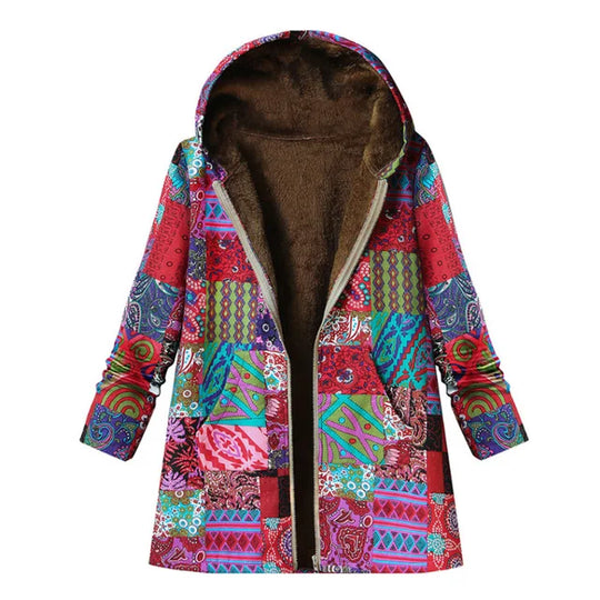 R&B | Dicke, Bedruckte Kaschmir-Jacke