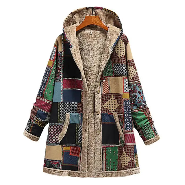 R&B | Dicke, Bedruckte Kaschmir-Jacke