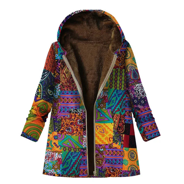 R&B | Dicke, Bedruckte Kaschmir-Jacke