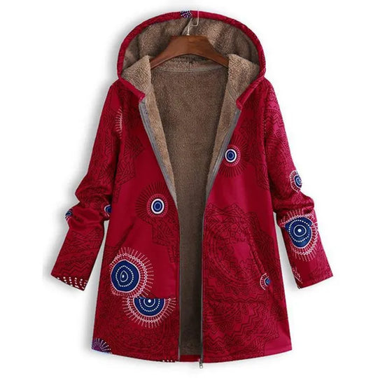R&B | Dicke, Bedruckte Kaschmir-Jacke