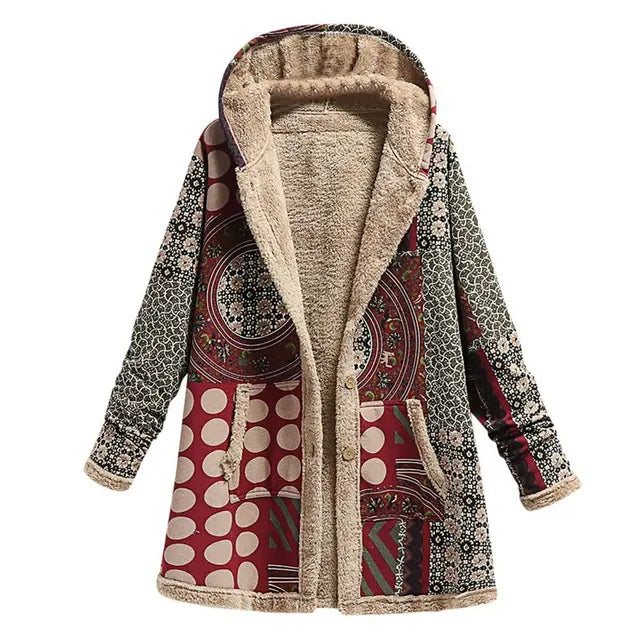 R&B | Dicke, Bedruckte Kaschmir-Jacke