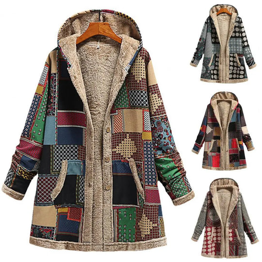 R&B | Dicke, Bedruckte Kaschmir-Jacke