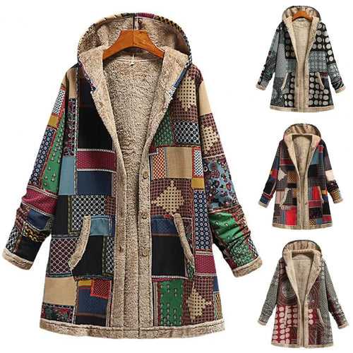 R&B | Dicke, Bedruckte Kaschmir-Jacke