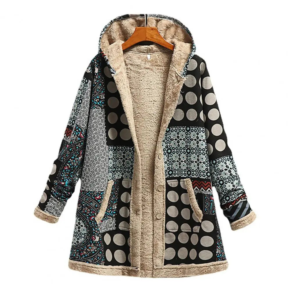 R&B | Dicke, Bedruckte Kaschmir-Jacke