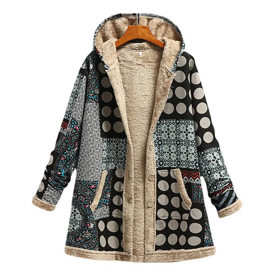 R&B | Dicke, Bedruckte Kaschmir-Jacke