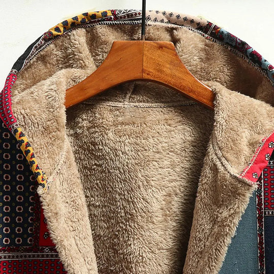 R&B | Dicke, Bedruckte Kaschmir-Jacke