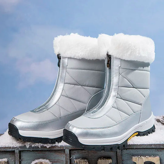 R&B | Reißverschluss Rutschfeste Baumwollstiefel