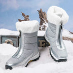 R&B | Reißverschluss Rutschfeste Baumwollstiefel