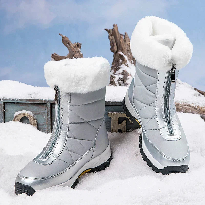 R&B | Reißverschluss Rutschfeste Baumwollstiefel
