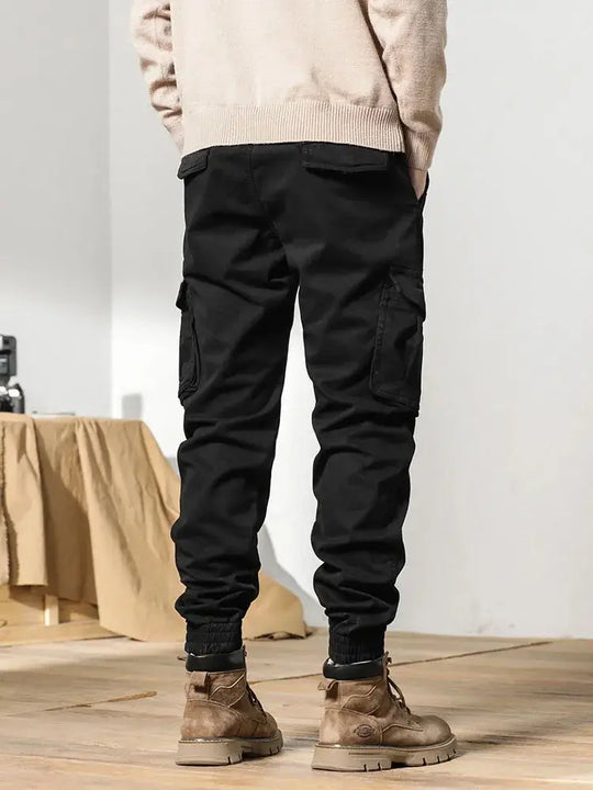 R&B | Winter Cargo-Hose für Männer mit Fleece-Futter - Slim Fit & elastischer Bund