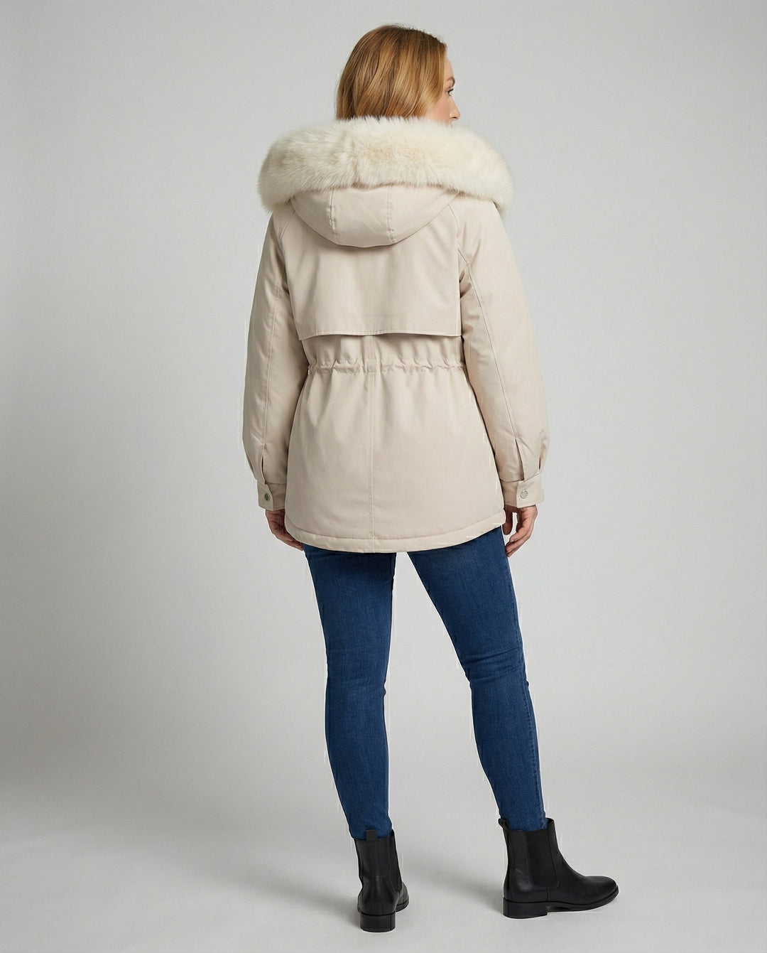 Warme Pelz Winterjacke Damen | R&B