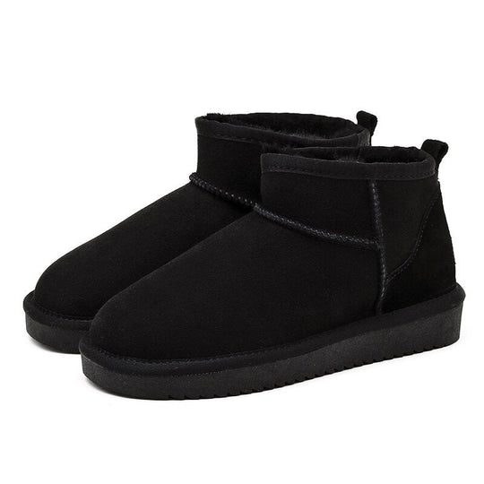Winterstiefel - Slipper-Modell - Mit Fellfutter - Stiefeletten - Damenstiefel R&B