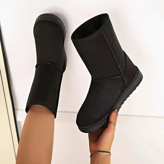 Winterstiefel - Mittelhoch - Fleece gefüttert - Schneestiefel - Damenstiefel R&B