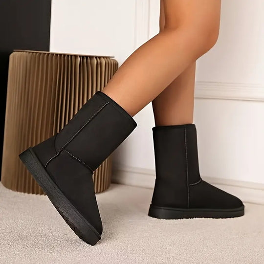 Winterstiefel - Mittelhoch - Fleece gefüttert - Schneestiefel - Damenstiefel R&B