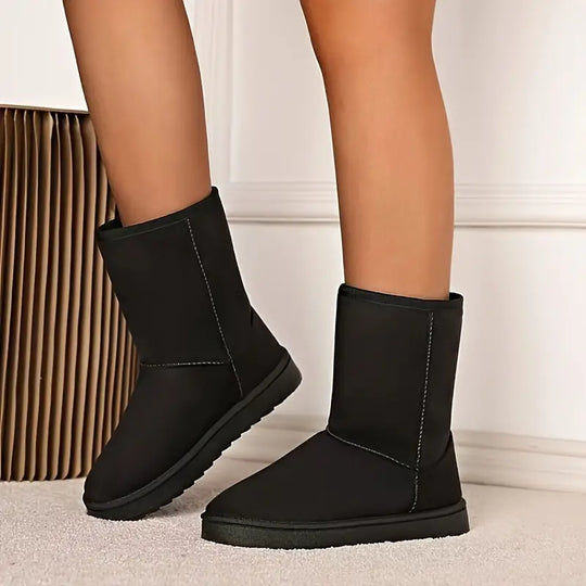Winterstiefel - Mittelhoch - Fleece gefüttert - Schneestiefel - Damenstiefel R&B