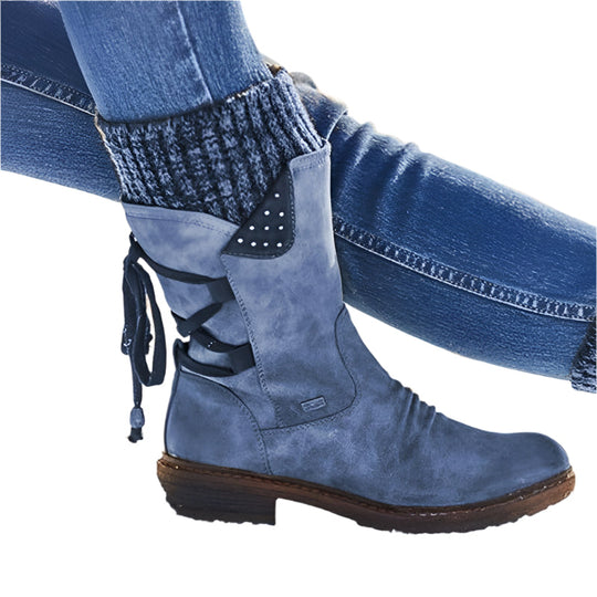 Winterstiefel | Reißverschluss | Rutschfest | Schneestiefel | Damenstiefel R&B