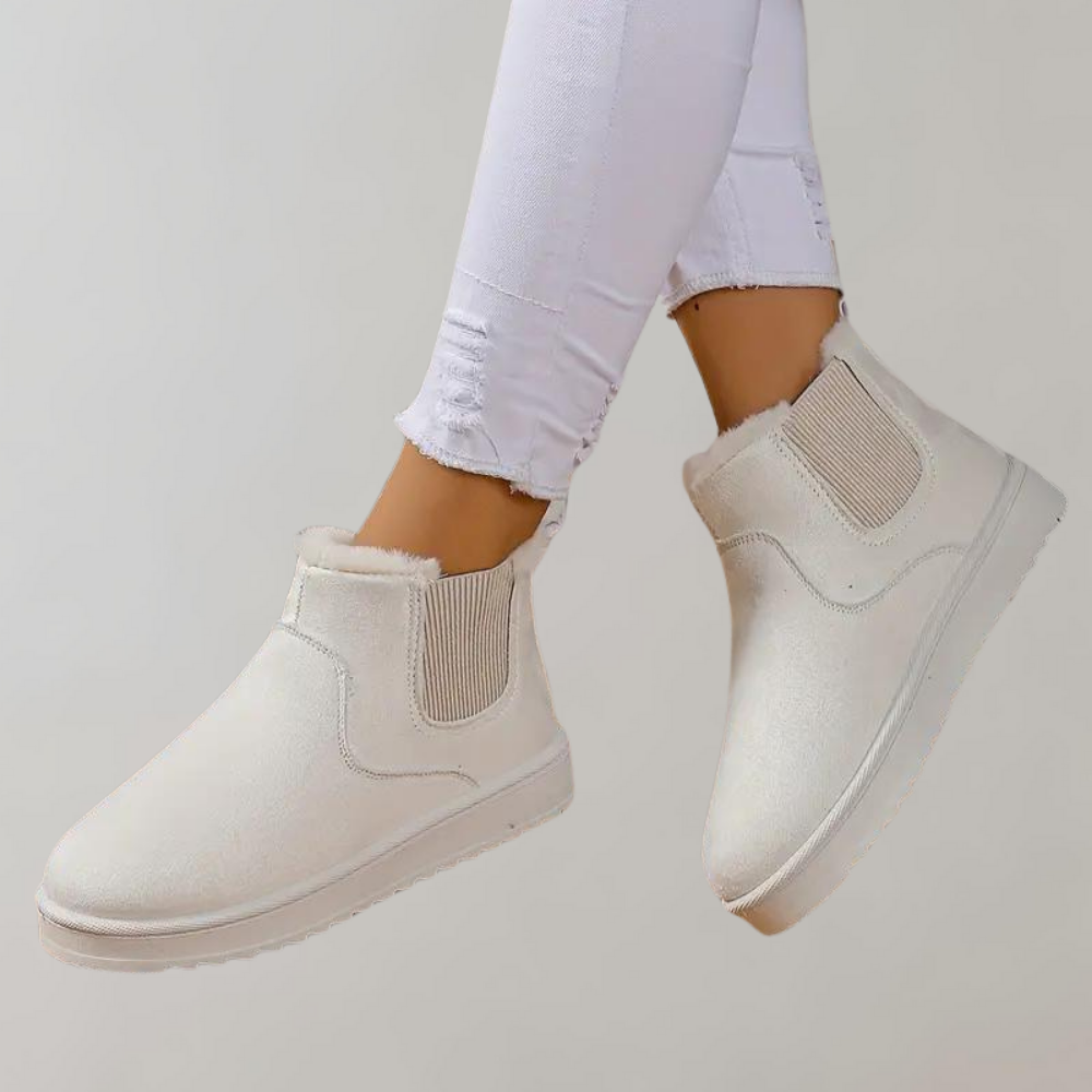 Winterstiefel | Slip-On | Fell | Stiefeletten | Damenstiefel R&B