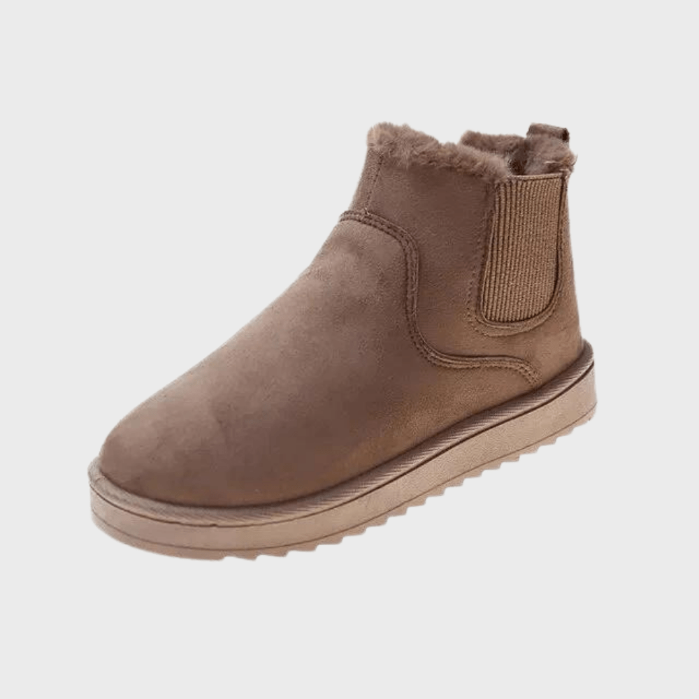 Winterstiefel | Slip-On | Mit Fell gefüttert | Knöchelstiefel | Damenstiefel R&B