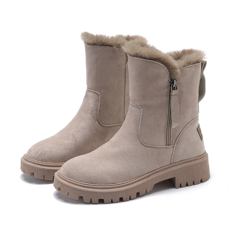 Winterstiefel - Warme rutschfeste Winterstiefel mit Fellfutter für Frauen R&B