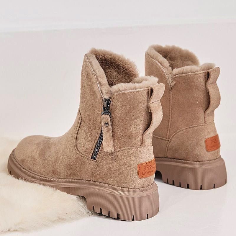 Winterstiefel - Warme Stiefeletten mit Futter aus Kurzwolle für Damen R&B