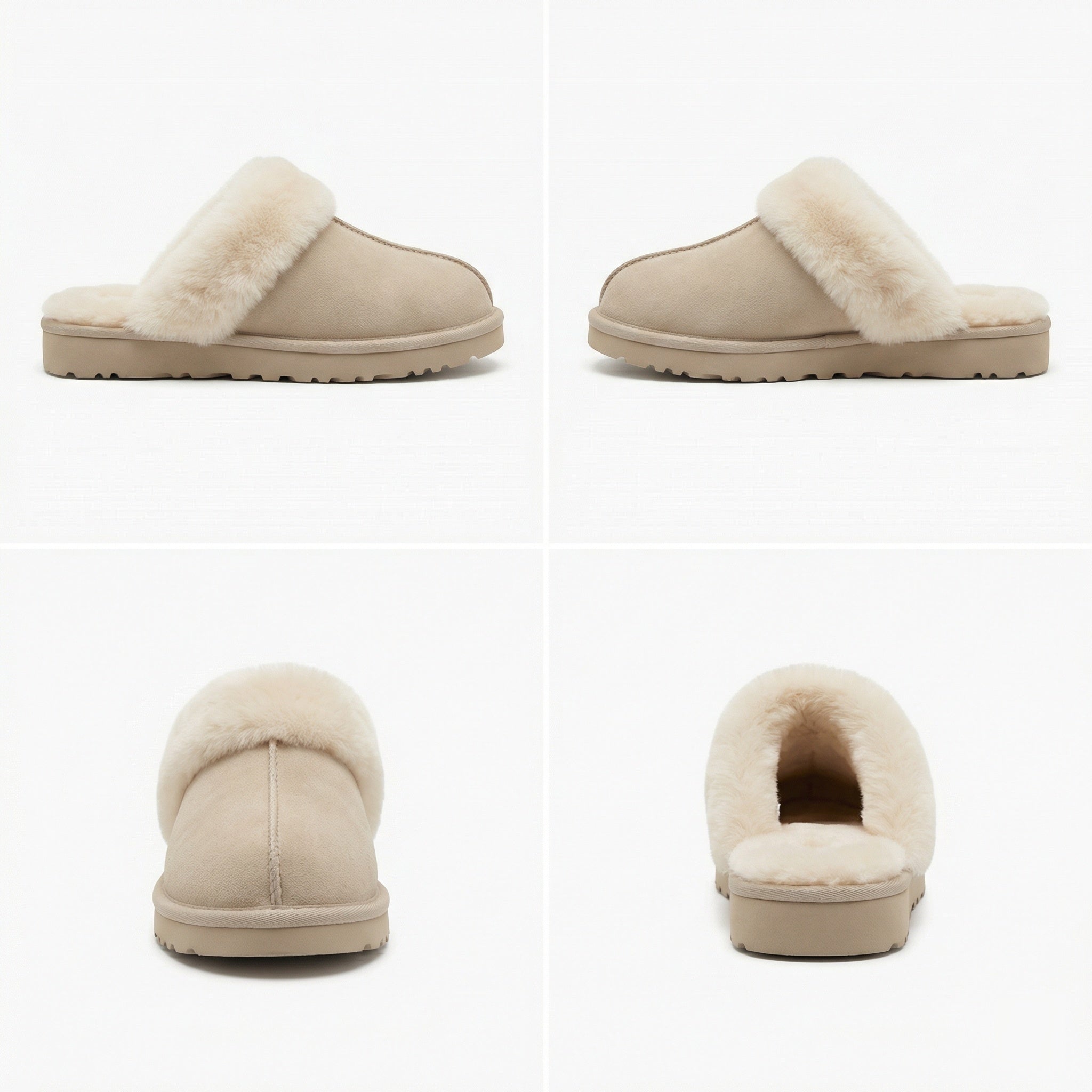 Clogs - Damen Retro Wildleder Slip-On Mule R&B