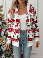 R&B | Weihnachts-Hoodie Damen Strick Rentier Pullover