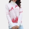 R&B | Weihnachts-Pullover Damen Strick Rentierdruck Pullover