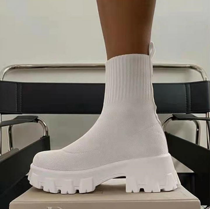 Lässige Schlittschuhsockenstiefel mit dicker Sohle R&B
