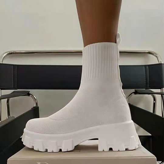 Lässige Schlittschuhsockenstiefel mit dicker Sohle R&B