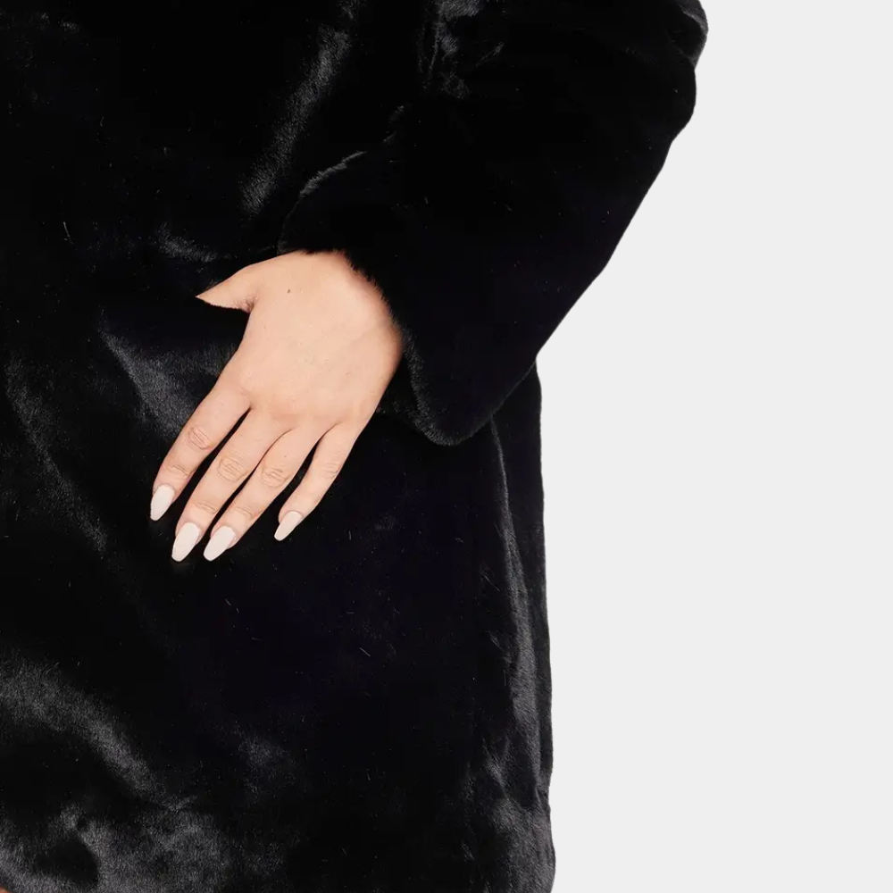 R&B | Eleganter Winterplüschmantel für Damen