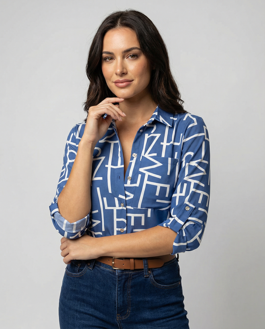 R&B | Bluse mit Umlegekragen