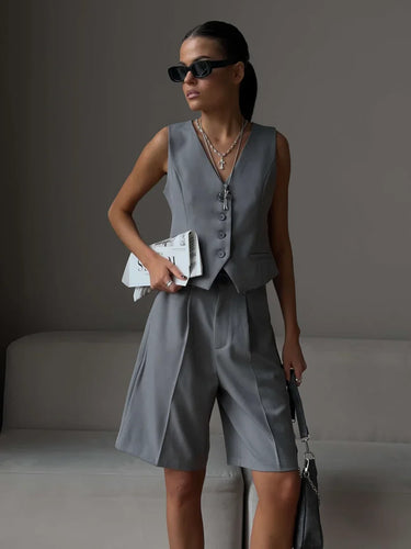 R&B | Sommer-Weste und Shorts Set